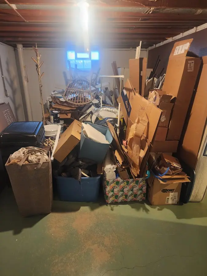 Roll-off dumpster container at job site for Cleanout Dumpster Rental in Walla Walla